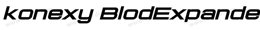 konexy BlodExpanded字体转换
